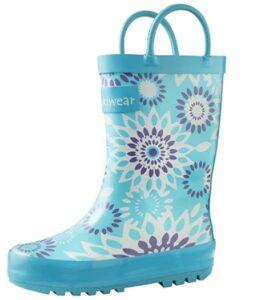 最好看的儿童雨靴 OAKI Girls Rubber Rain Boots