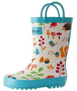 最适合夏天穿的雨靴 OAKI Kids Waterproof Rubber Rain Boots